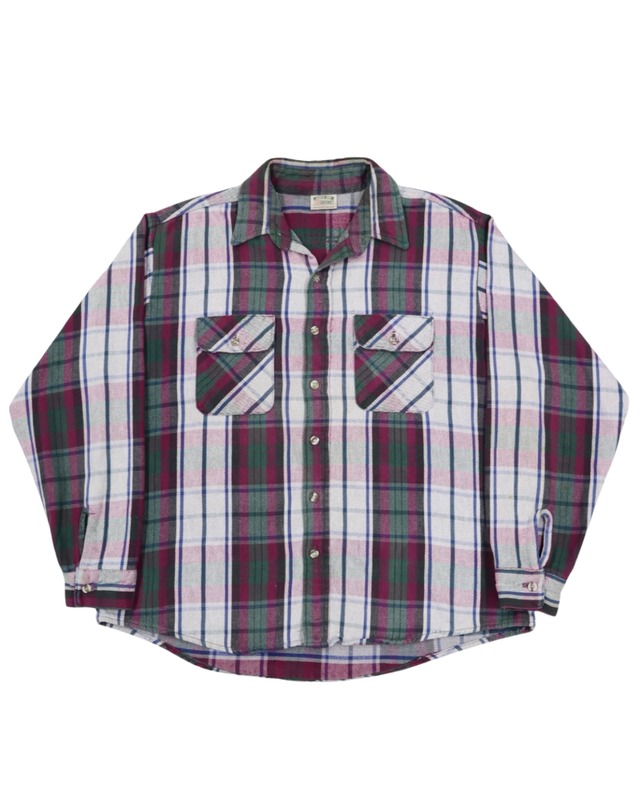90s FIVE BROTHER flannel shirt  XL