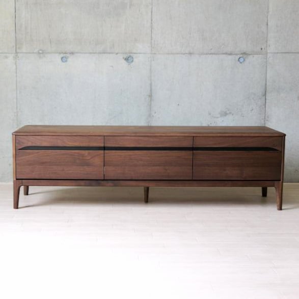 【美品】ウォールナット無垢材 関家具 テレビ台 150cm 引き出し付き テレビボード ウォールナット 無垢材 150 天然木 木製 ナチュラル 北欧