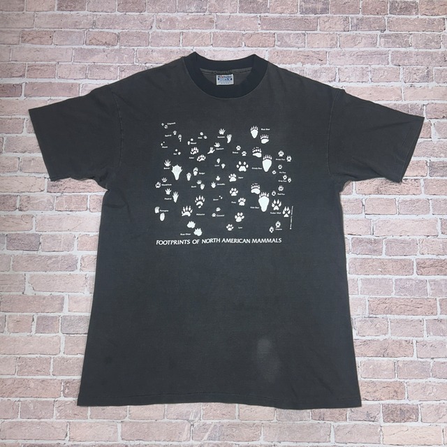 1990s FOOTPRINTS OF NORTH AMERICAN MAM T-SHIRT
