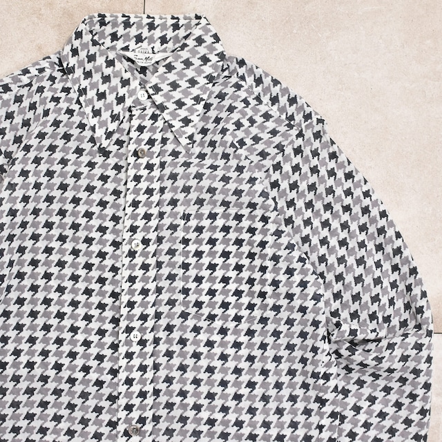 80～90s Hounds tooth check shirt