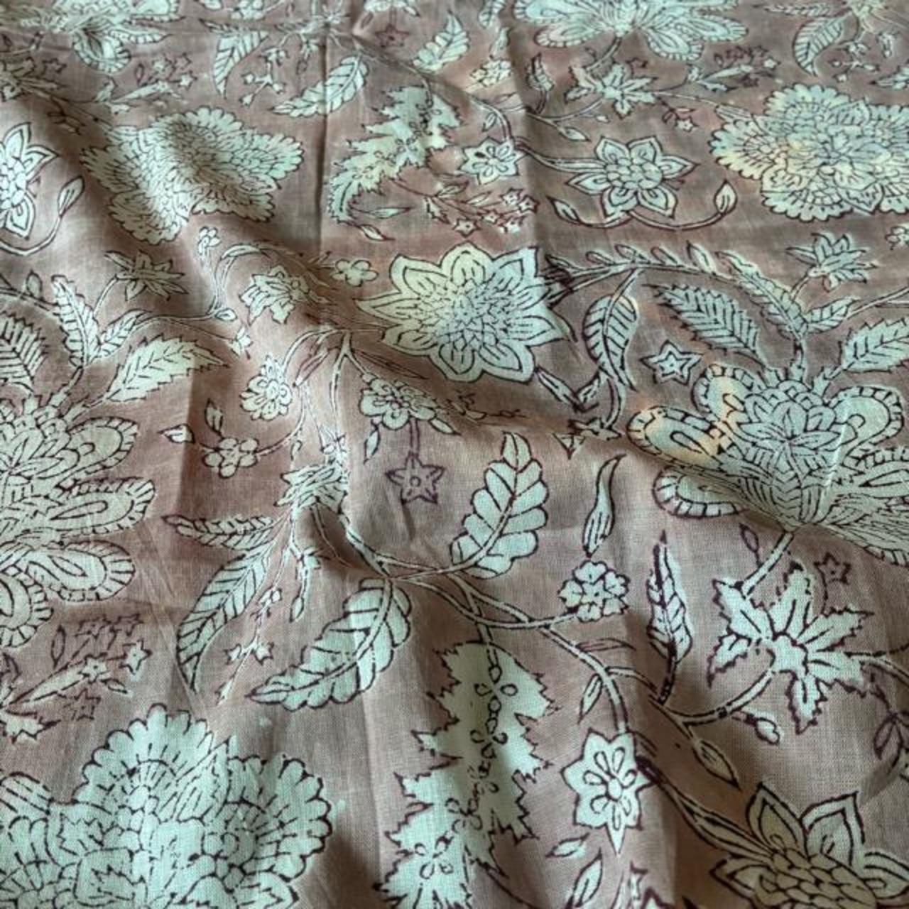 TOPANGA Homefurnishing India Block print curtain Warm C 110×180cm
