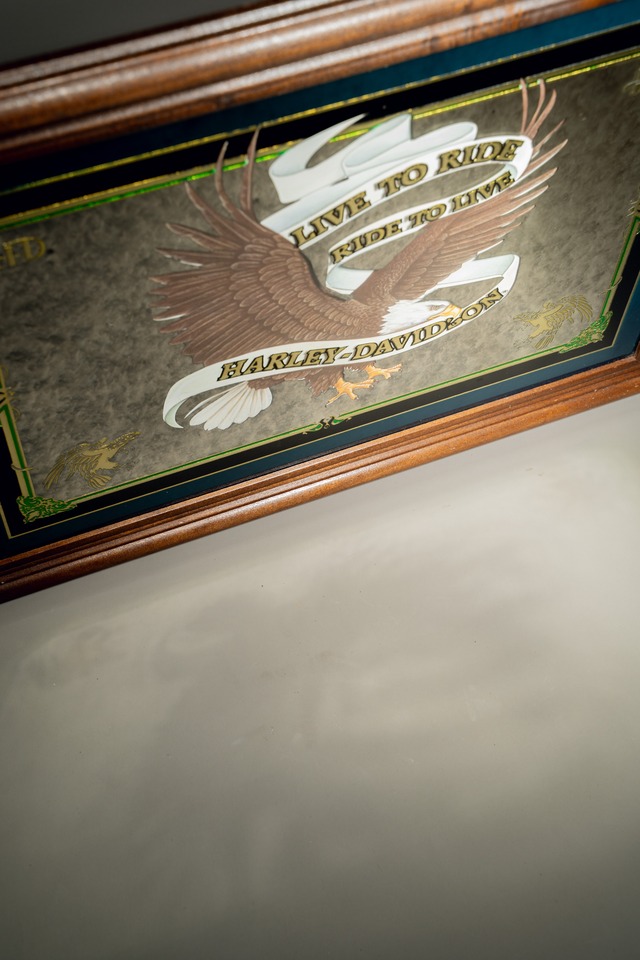 Official Harley Davidson Vintage Mirror Sign