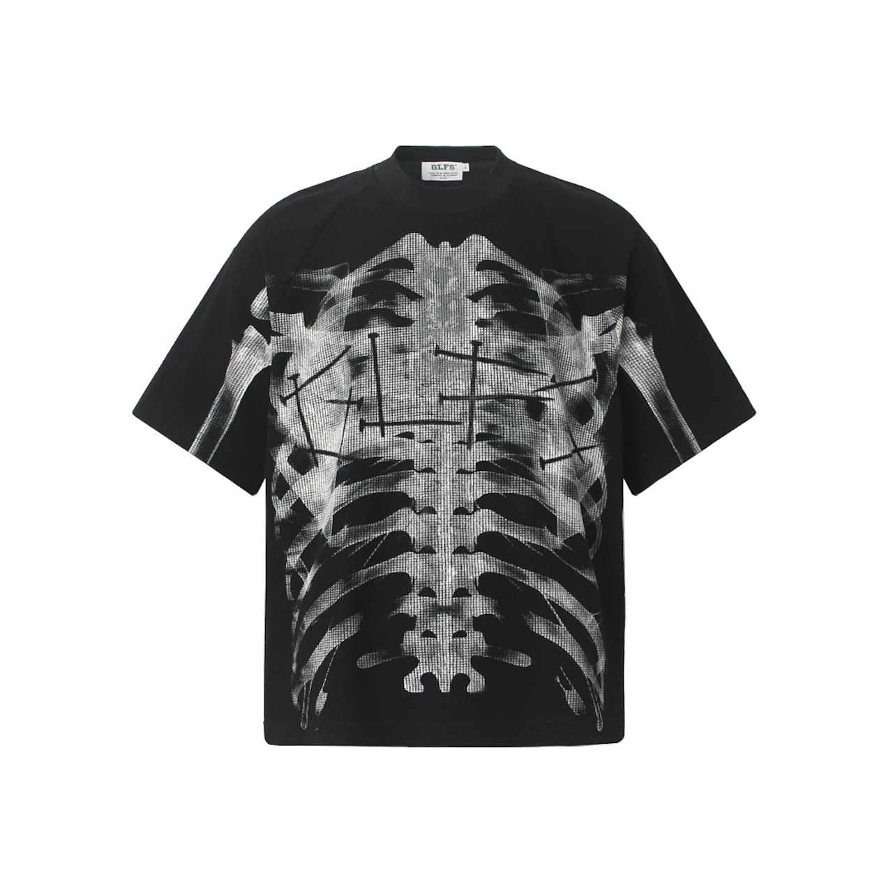 VINTAGE ストリート 釘ボーンワッフル Tシャツ T2125