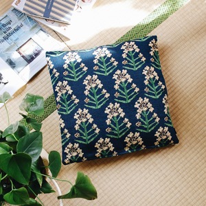 Gobelins woven flower cushion cover