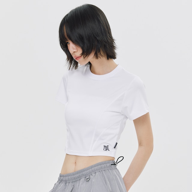 BASIC CROP SPORT JERSEY_WHITE