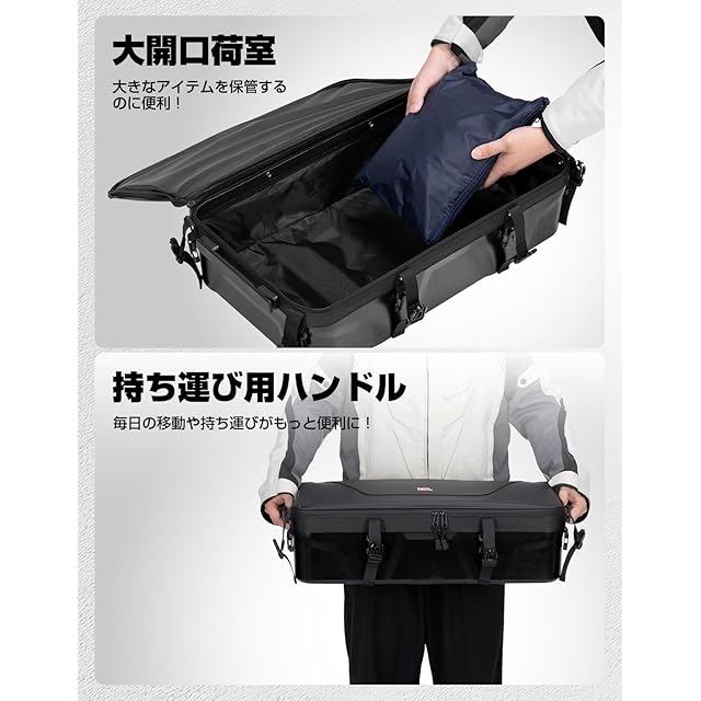 KEMIMOTO バイク シートバッグ 土台式 上部積載可能 35L ツーリング