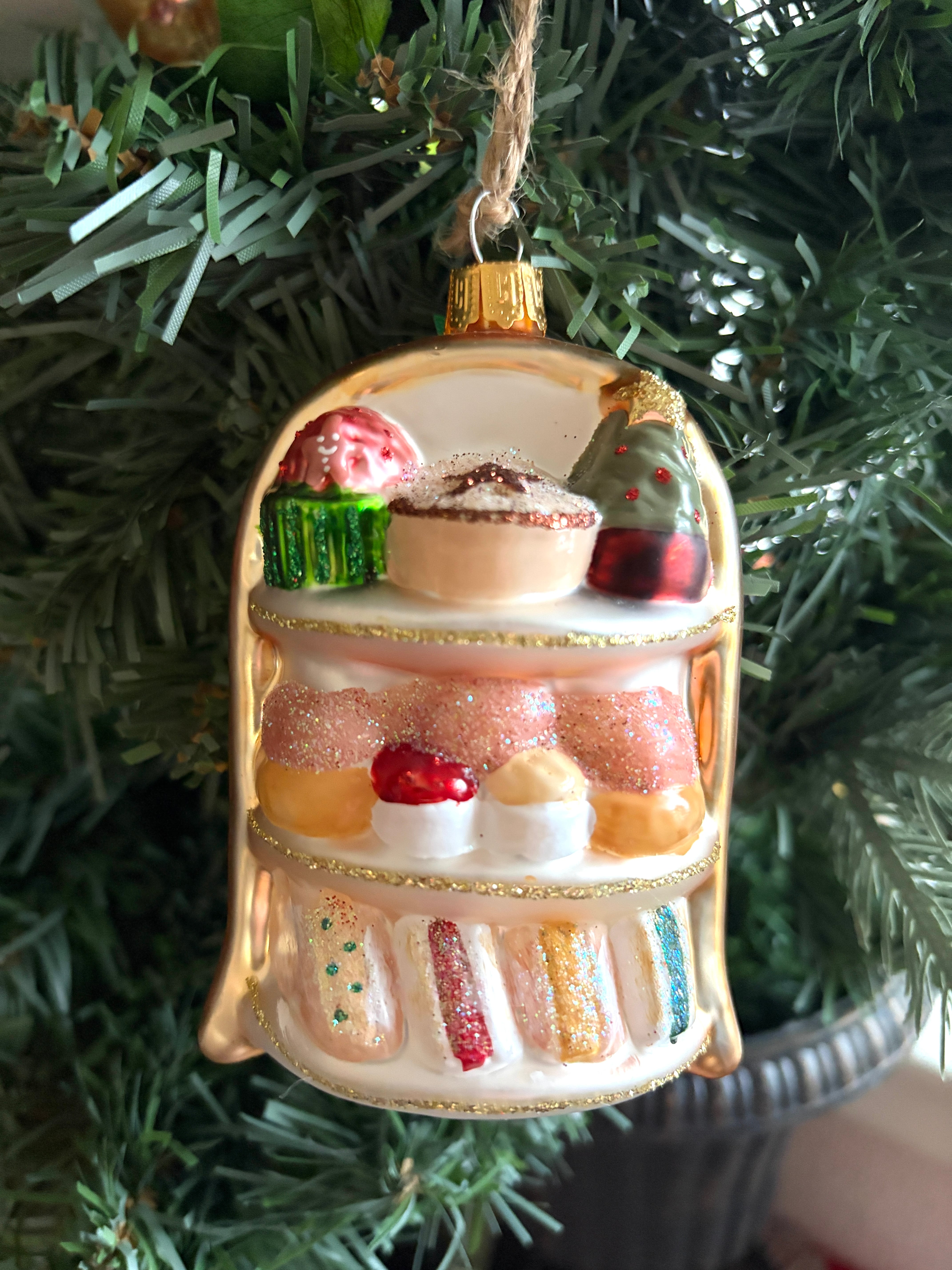 ◆アフタヌーンティー◆オーナメント◆クリスマス◆ガラス製◆イギリス◆