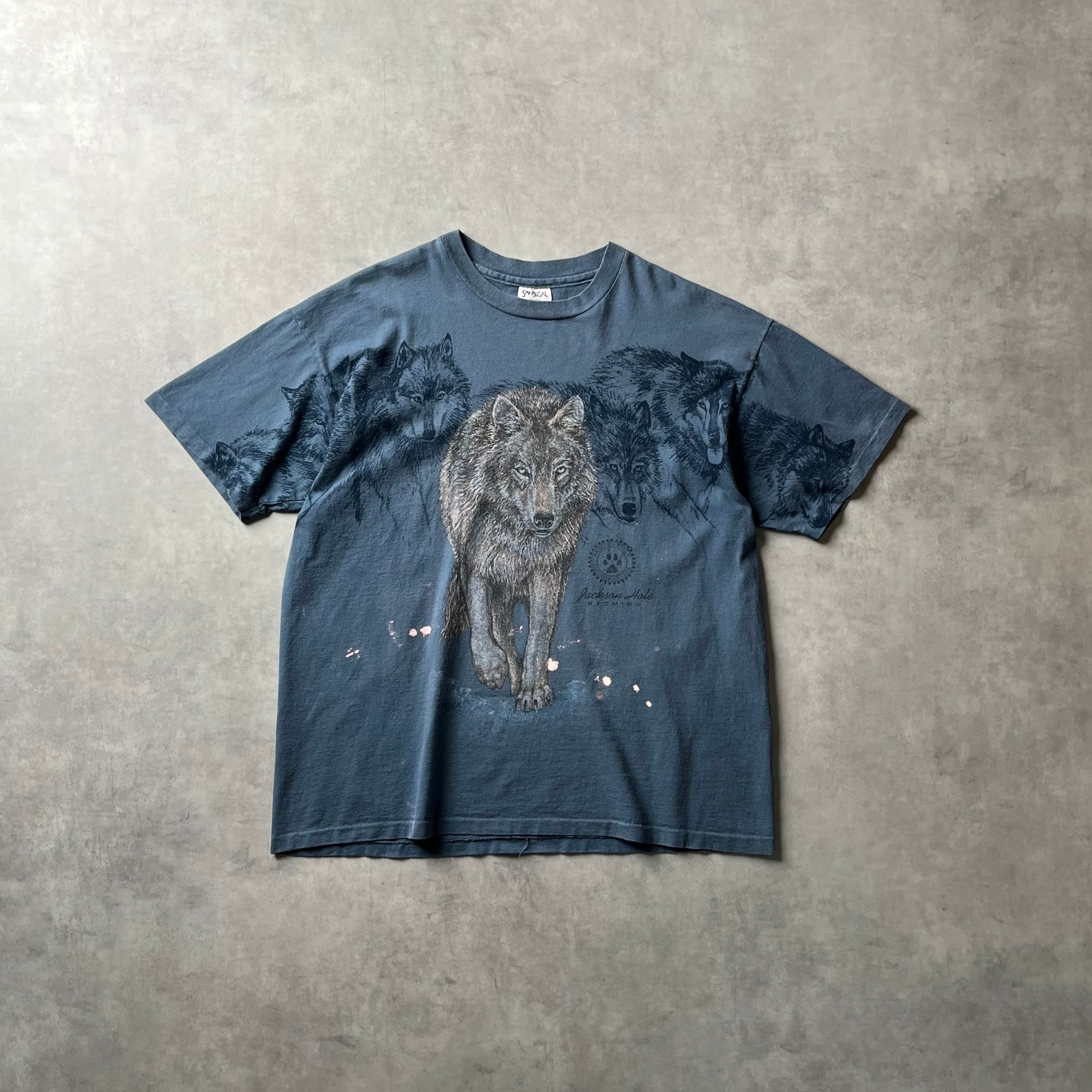 90s USA製】SANSEGAL アニマルTシャツ ウルフ | PAY ID