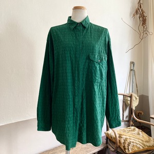 1980s Old GAP Green Cotton  Oversized Shirt