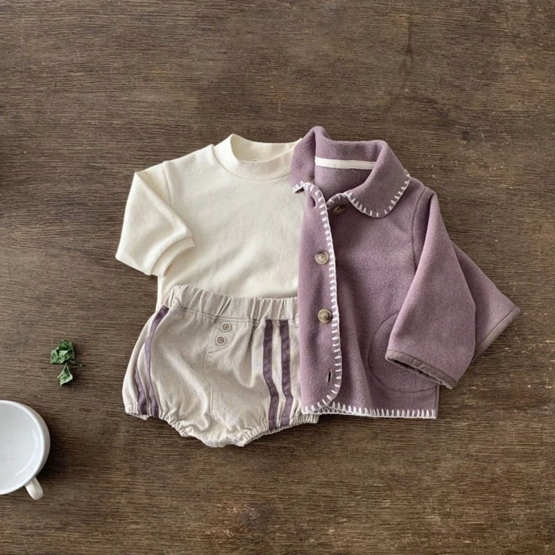 BABY】秋新作 無地丸襟トップス | Dreambaby