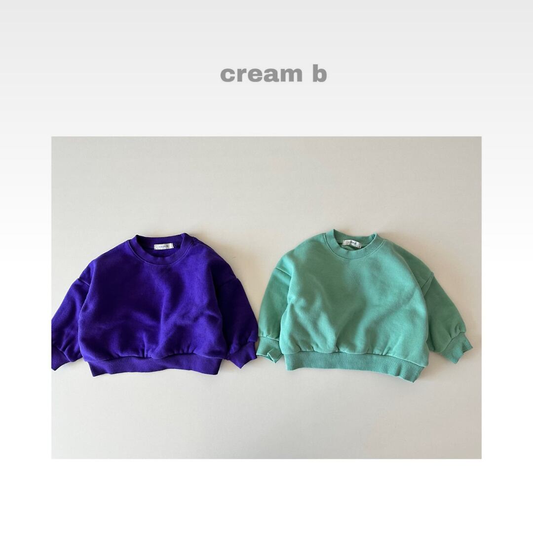 取寄:裏起毛ウォッシュスウェット creambbang ※送料無料