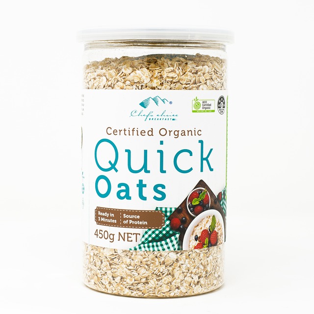 シェフズチョイス オーガニック オートミール クイックオーツ450g  Organic Quick Oats