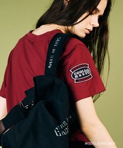 【先行販売】CL TMプリントベーシックTシャツ (BURGUNDY)　CQ-49001