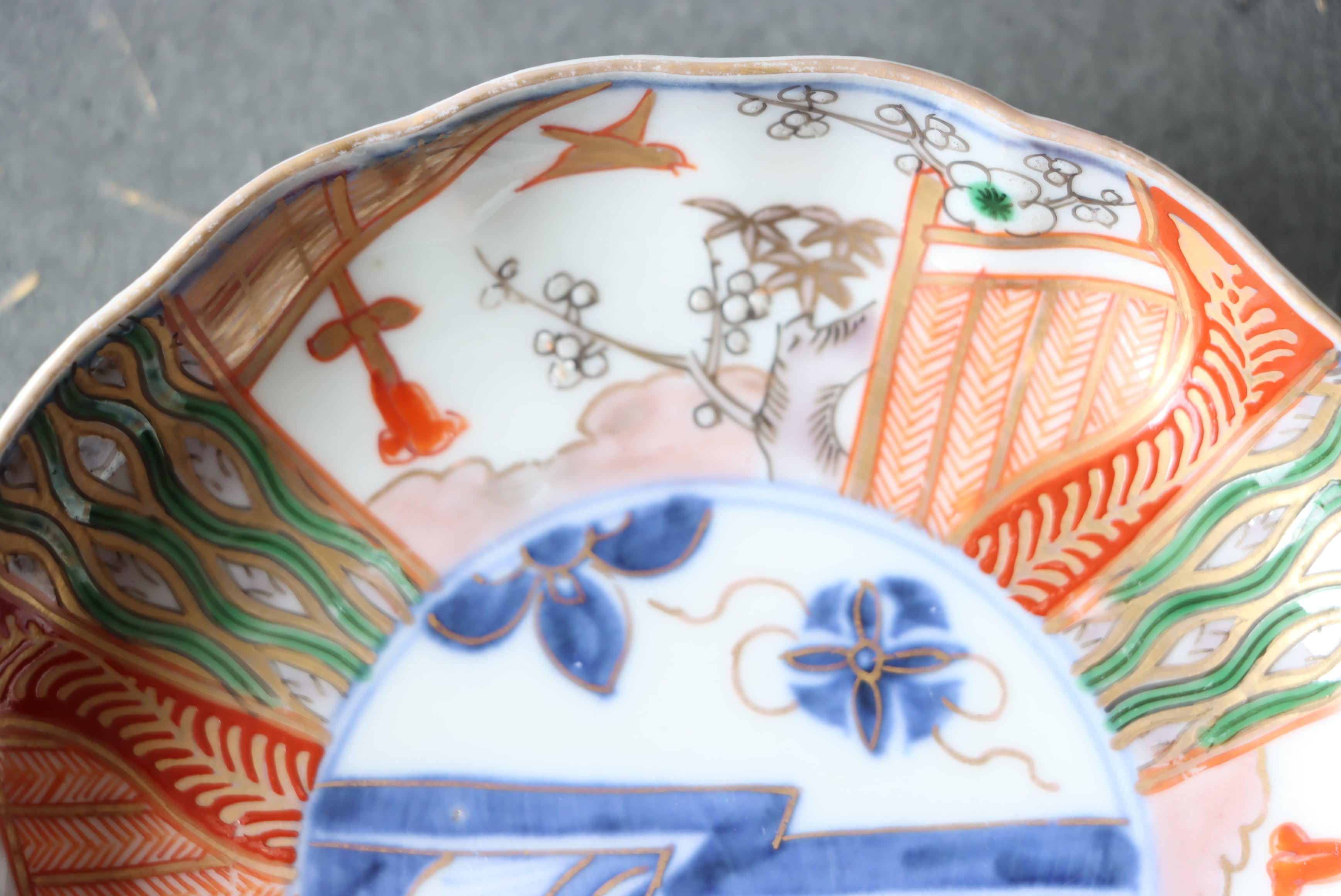 伊万里焼 色絵 花鳥文 小皿 通りもの/Imari small plate | (有)新原美術