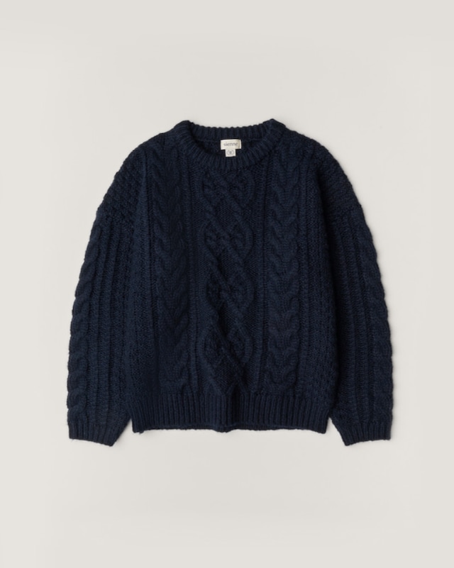 [sienne] [Pre-Order] Old Father Sweater_Navy 正規品 韓国ブランド 韓国通販 韓国代行 韓国ファッションブランド シエンヌ 日本 店舗