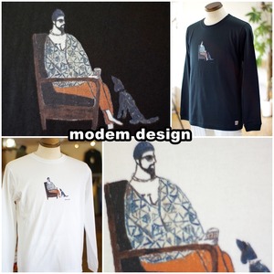 modemdesign　 モデムデザイン　長袖ロンT　カットソー 　メンズ　　2211056  　ロングスリーブT