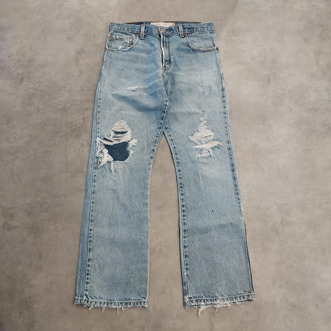 リーバイス517 Levis W32 フレアデニム 青 古着 00s 20071