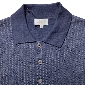 BRIONI front panel knit polo