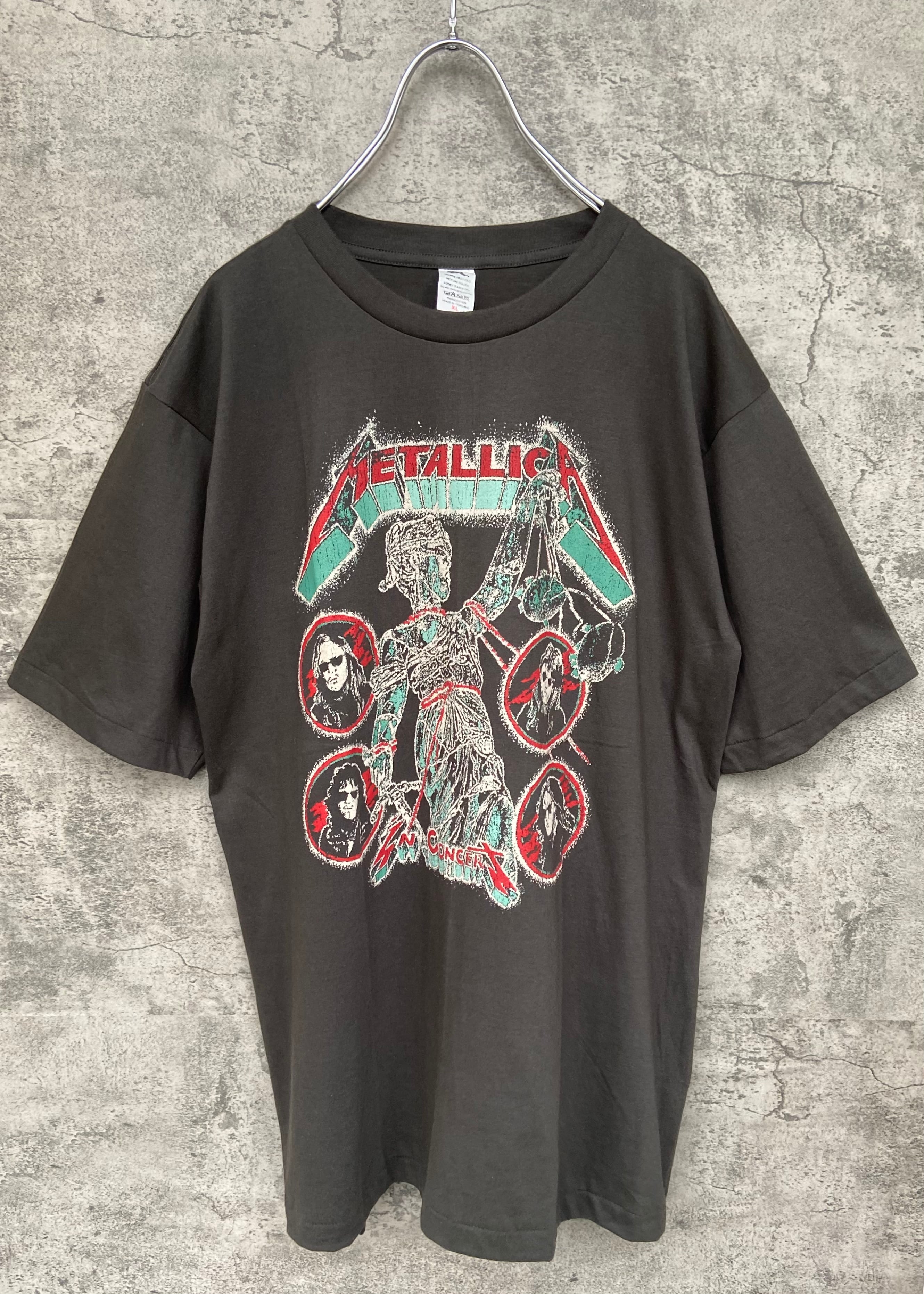 バンドTシャツ METALLICA/メタリカ 両面ロゴ オーバーサイズ カーキ | 【古着 らくふる】ビンテージ&リメイク専門のオンライン古着SHOP  powered by BASE