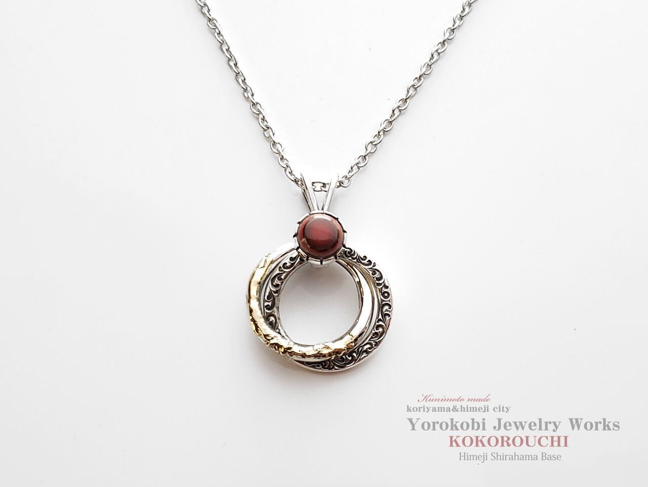 (1点モノ ) 種加Ripple Seed Double Ring Pendant流金