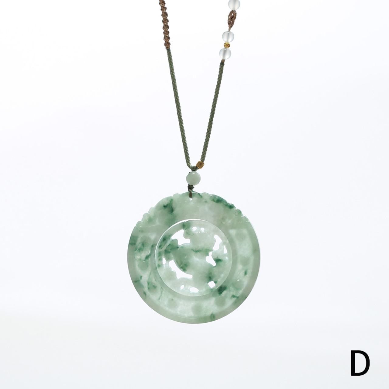 Horse Carving 翡翠ネックレス A貨翡翠 jd_ne1299