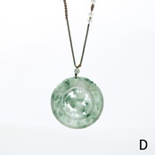 Horse Carving 翡翠ネックレス A貨翡翠 jd_ne1299