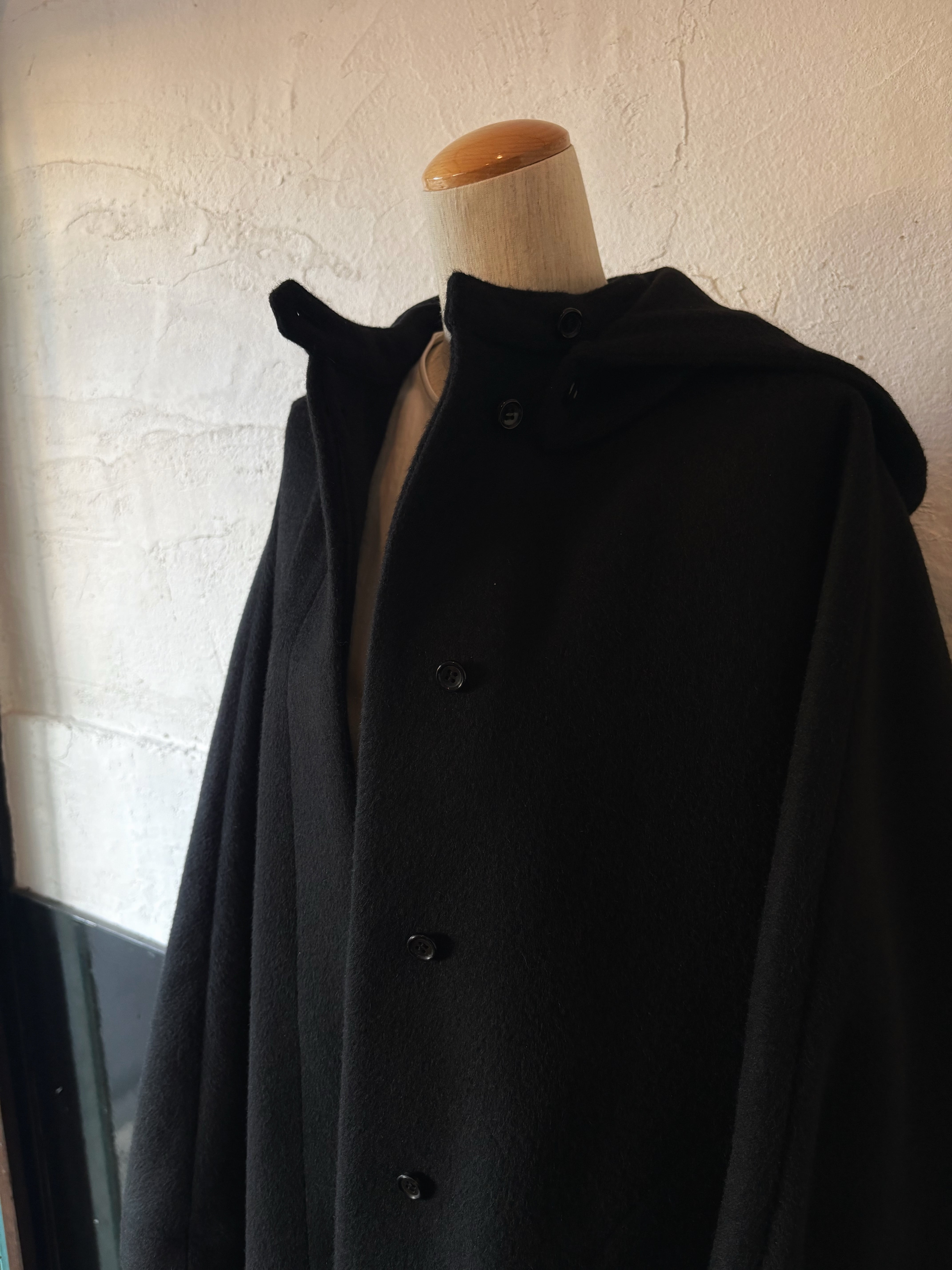 TENNE HANDCRAFTED MODERN long hood cape coat | TALE COCOON