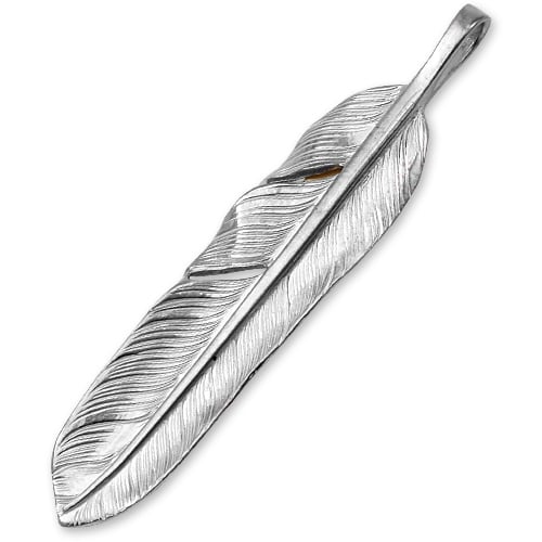 鷲見太郎 Pendant ペンダント】Sフライトフェザーペンダント01 w/S K18