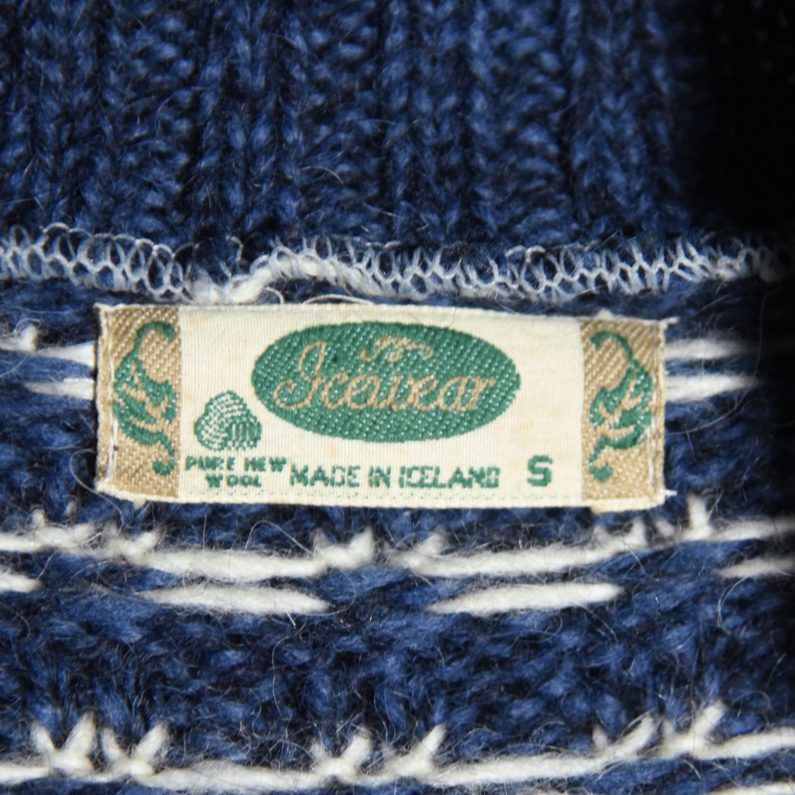 80-90s Icewear Nordic Sweater Turtle Neck Knit Made in Iceland