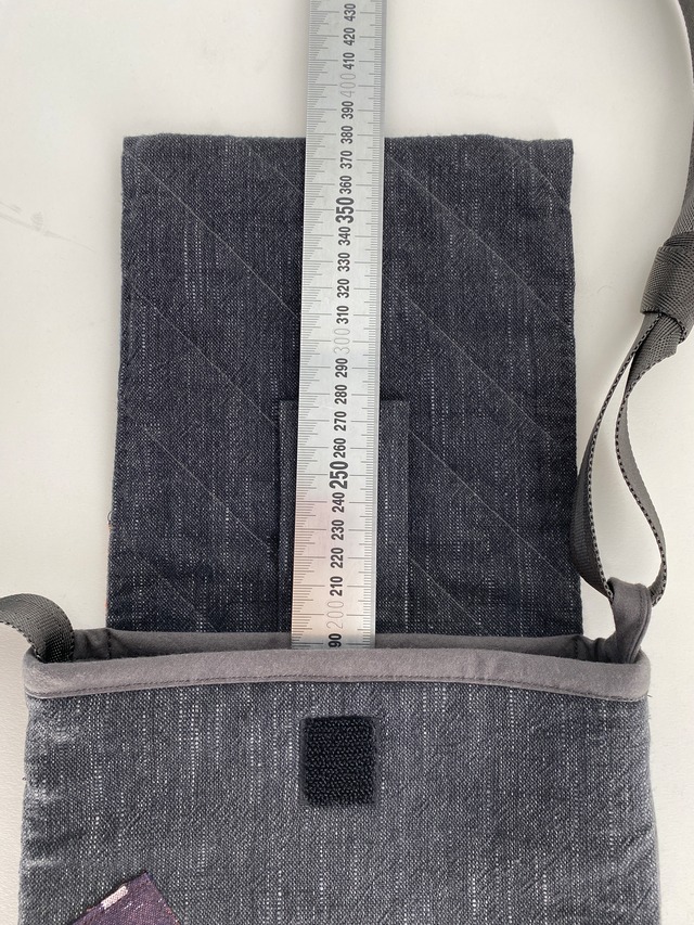 絣手作りアートショルダーバッグ　現品お届け