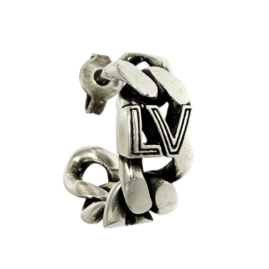 ルイヴィトン メンズ ピアス チェーン シングル ピアス LV クラブ 片耳