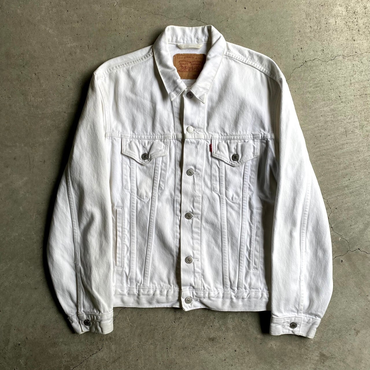 Levis(リーバイス) Euro white denim jacket メンズ