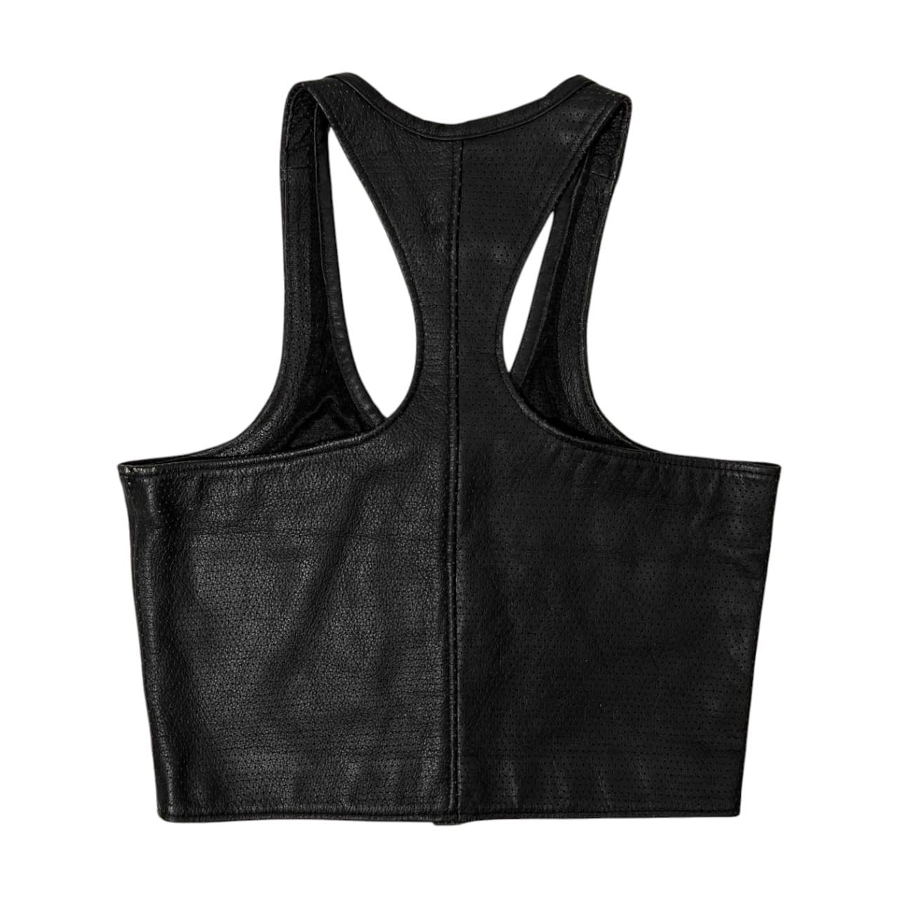 NANKAI ナンカイ パンチング レザー ノースリーブ ベスト M /牛革/本革