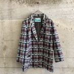 plain weave printed jacket