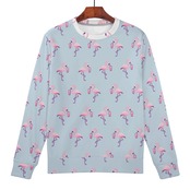 Women's Pull Over Sweatshirt Light Blue 4297
