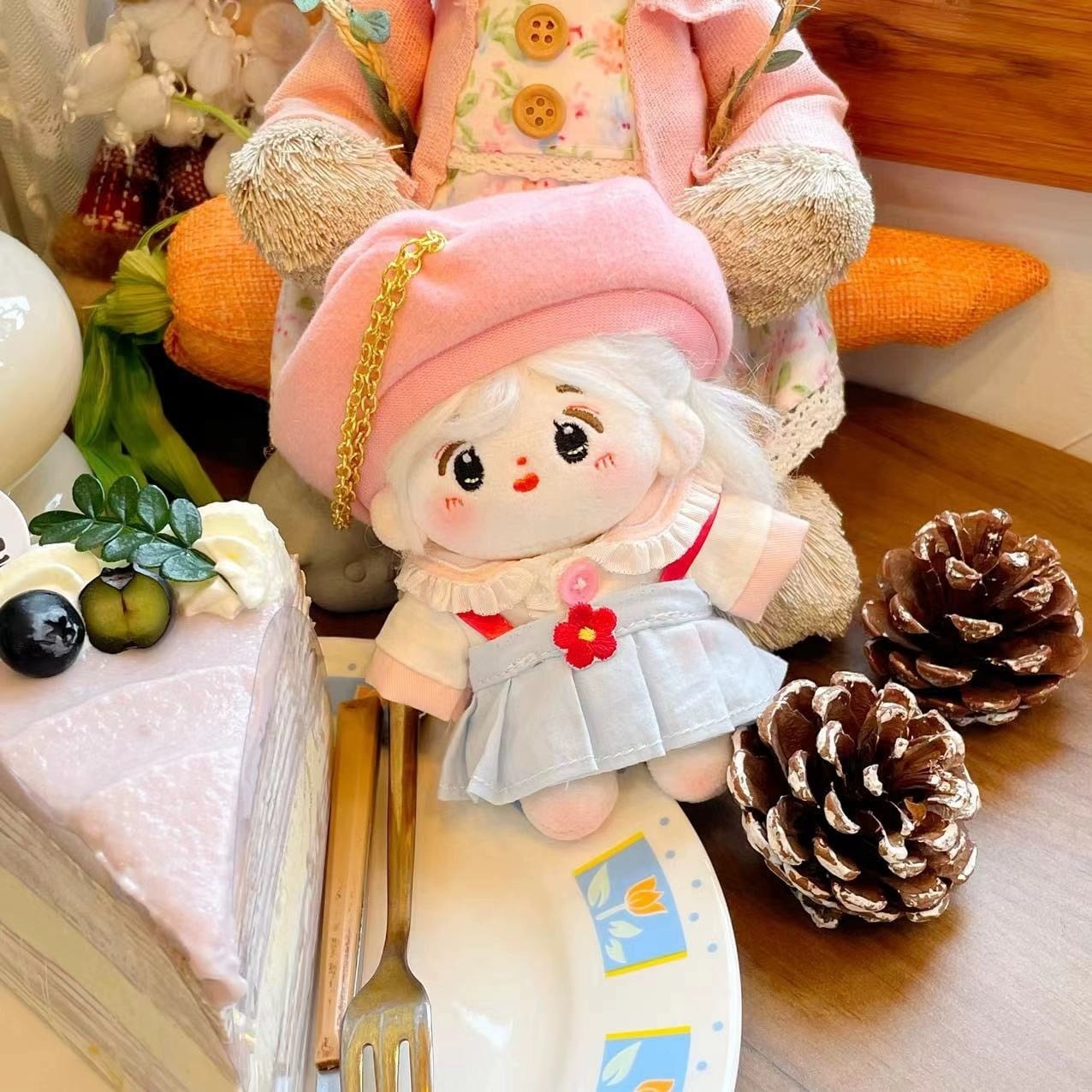 10cmぬい服】ノーブルカレッジコーデ 10cm着せ替えぬいぐるみ用 棉花