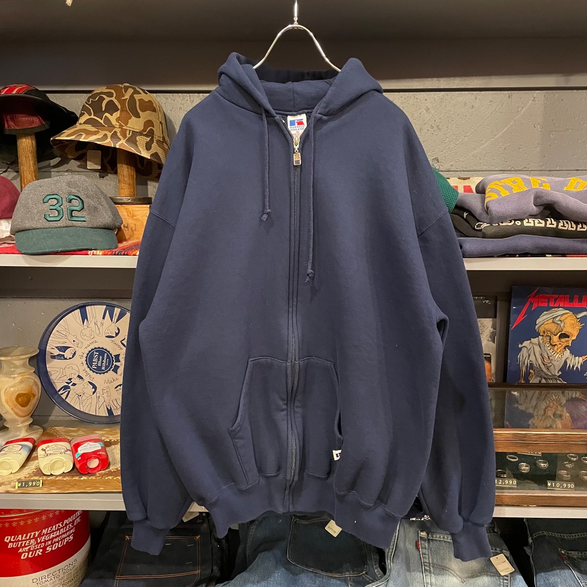 90s Russell Athletic Full Zip Sweat Hoodie USA製 VOSTOK