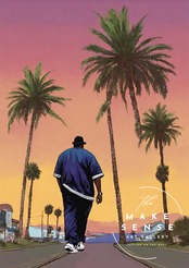 Going Back To Cali Ⅱ｜BIGを描いたサンセットストリートアートポスター｜西海岸ムード漂うミュージックデザイン｜A4ポスター