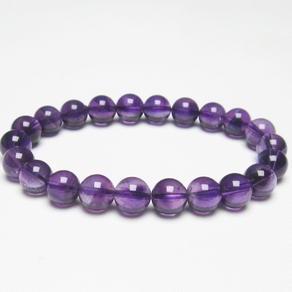 アメジスト ブレスレット 9mm 一点物 メール便可 [M便 1/10] 111-21668