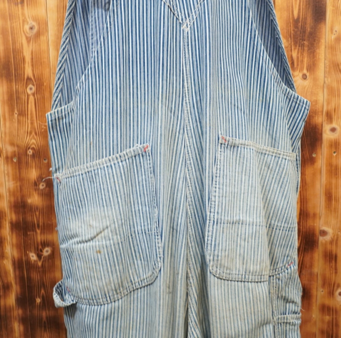 60s BIGMACビッグマック ランダムヒッコリー ストライプ オーバーオール 60s BIGMACビッグマック ランダムヒッコリー ストライプ