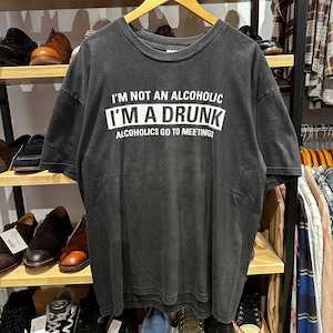 2000'S I'AM A DRUNK T-SHIRT BLACK XL USA