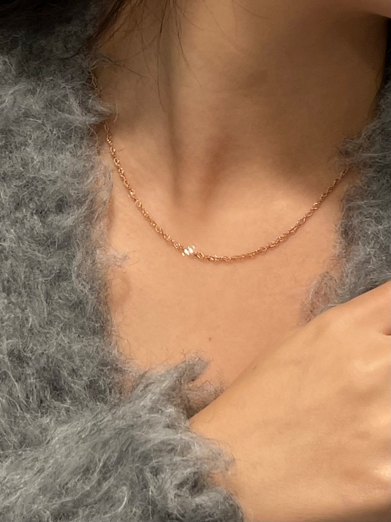 Screw chain necklace