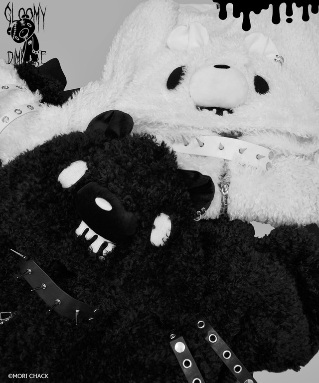 【GLOOMY×DimMoire】グルーミーボアパーカー【Black】