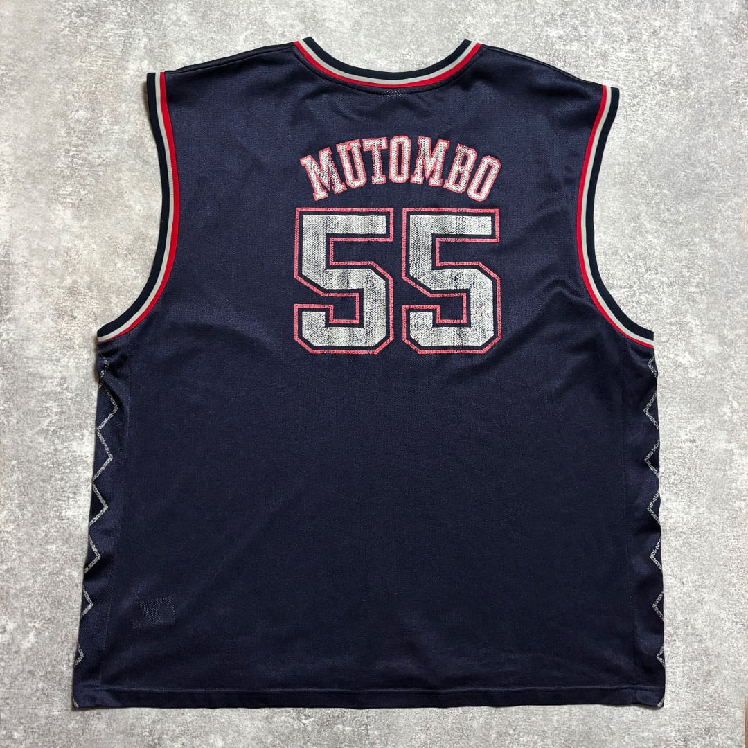 Dikembe Mutombo 【New Jersey Nets】 Game Shirt. Reebok | am3:41