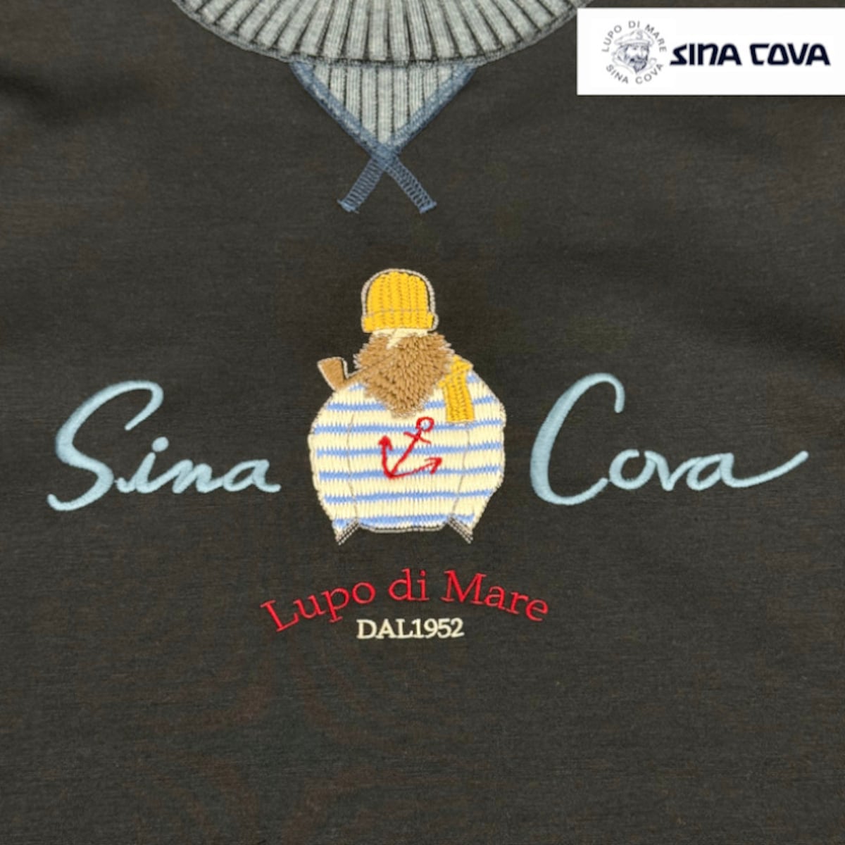 モックネック トレーナー シナコバ SINACOVA 25 秋冬 AW 新作 Lサイズ