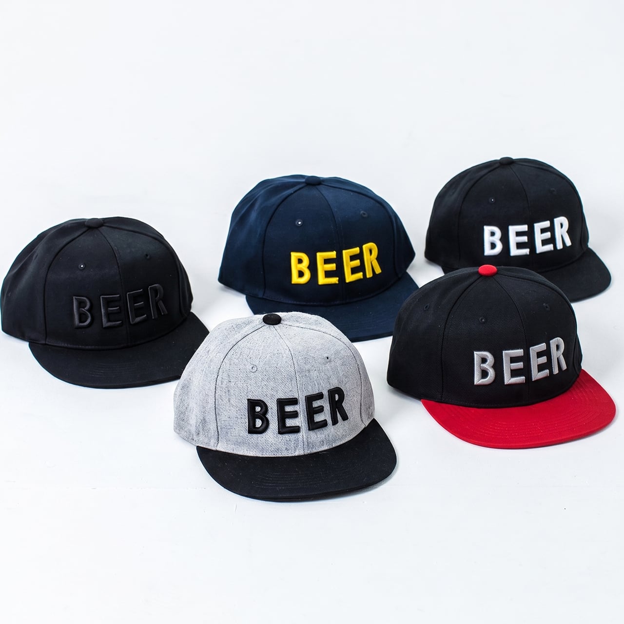 BEER 太い刺繍CAP（5色） | BEER