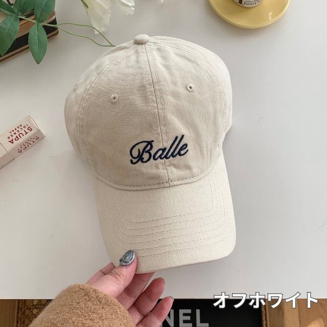 embroidered logo cap　J00083