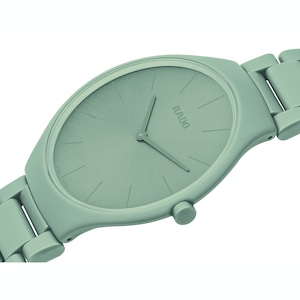 【RADO ラドー】True Thinline Les Couleurs™ Le Corbusier  Slightly greyed English green 32041 シンライン ル・コルビュジエ（グリーン）／国内正規品 腕時計