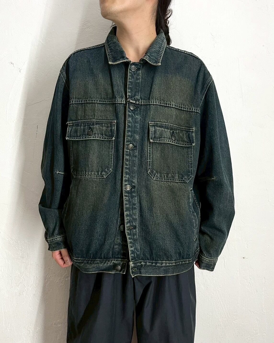 00s MARITHE+FRANCOIS GIRBAUD Denim Trucker Jacket