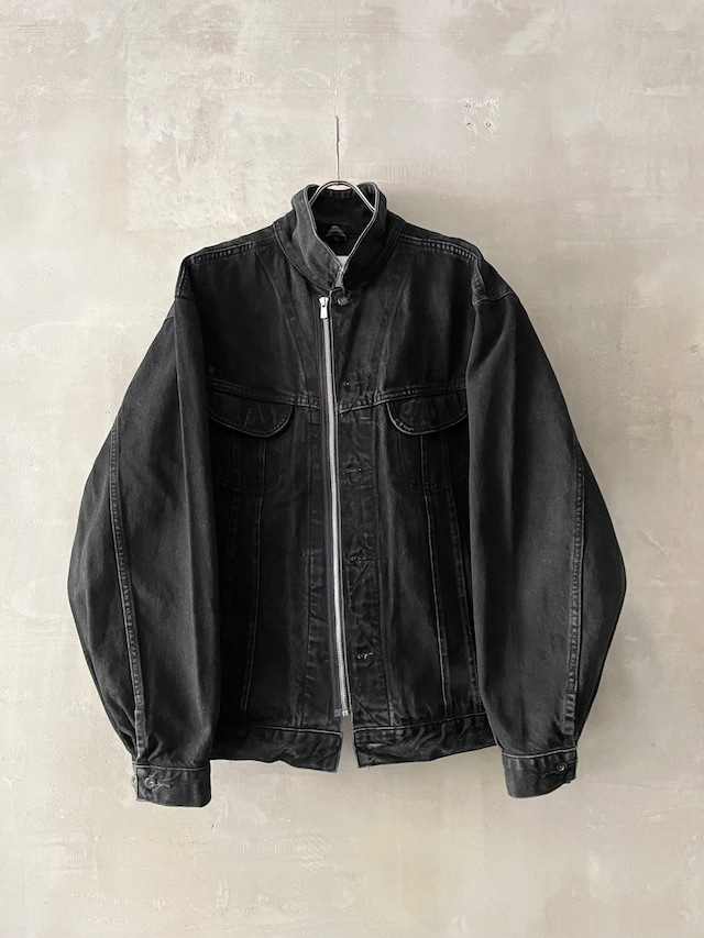 【 customer's used 】Transference Oversize Zip Denim Blouson 2023 (022) - black